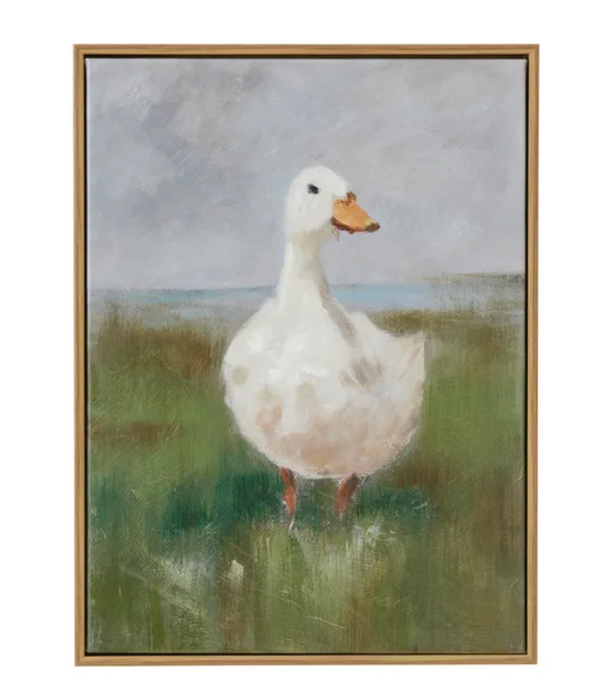 Coast to Coast Daffy Oak Frame Oil Painting