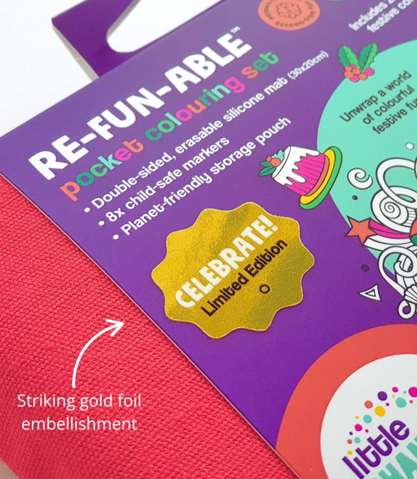 Little Change Creators CELEBRATE! Limited Edition Christmas Reusable Pocket Colouring Set