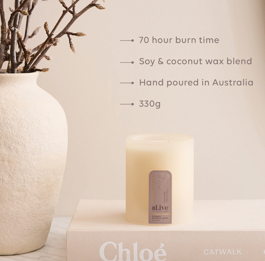 Al.ive Body Soy Candle Raspberry & Blossom & Juniper