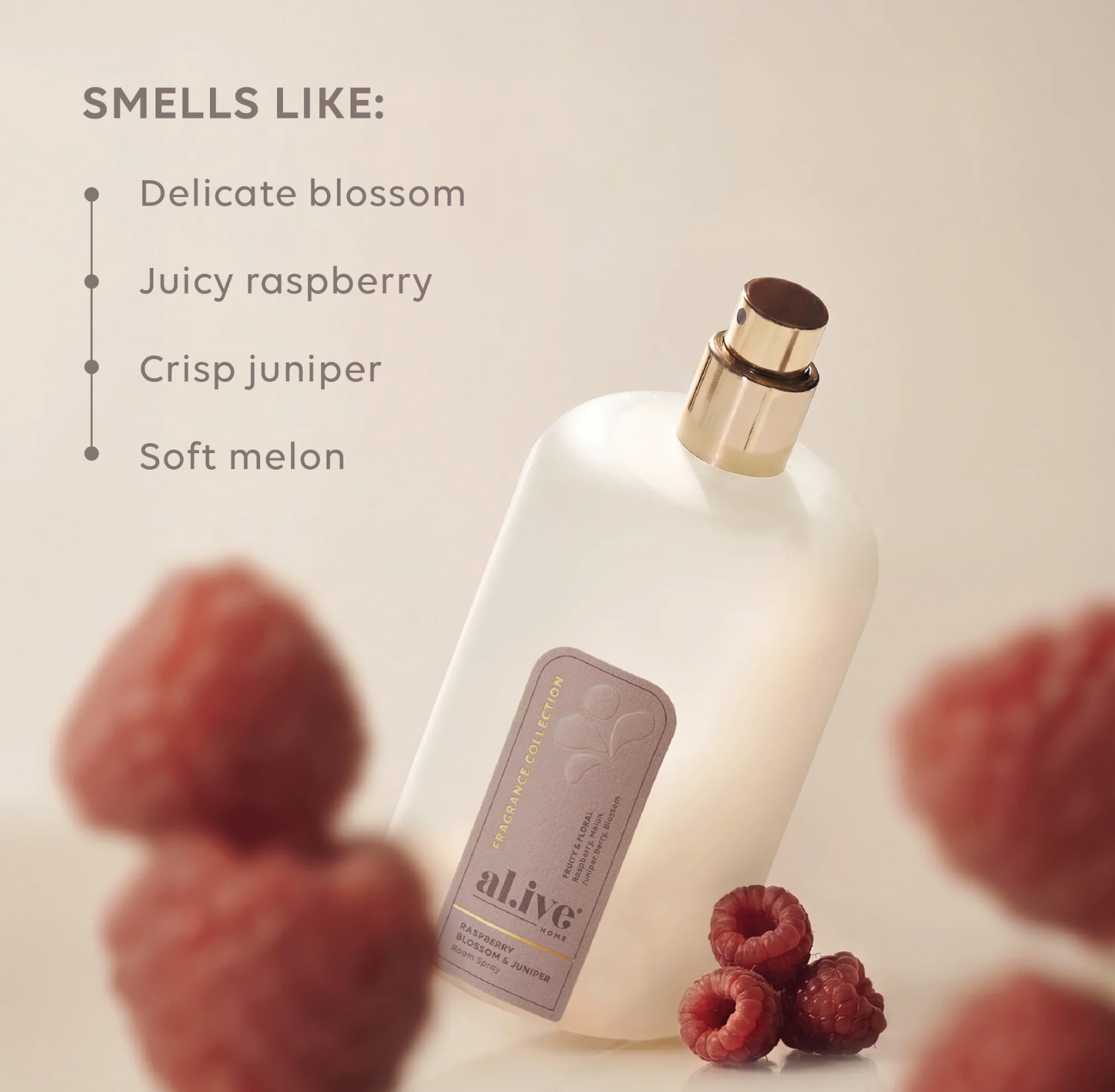 Al.ive Body Room Spray Raspberry Blossom & Juniper