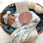 Snuggle Hunny Sweet Swallows & Rosa Reversible Milestone Cards