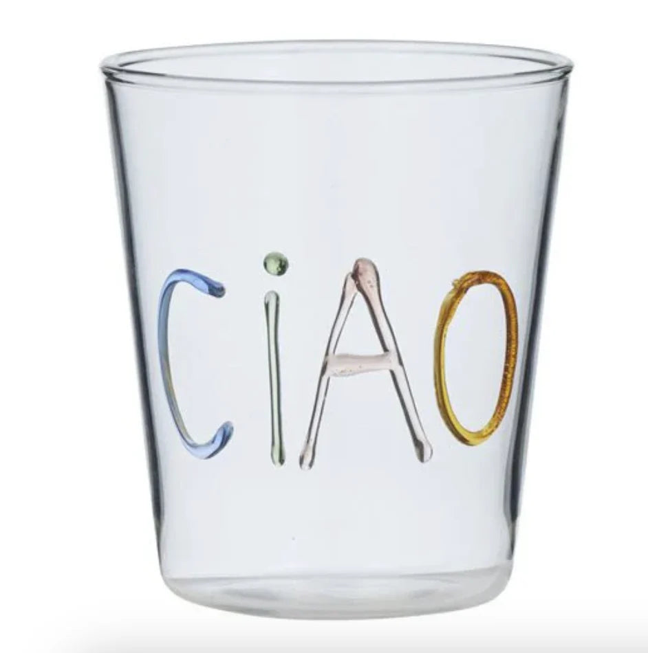 Assemble Glass Tumbler Multi Ciao & Hola
