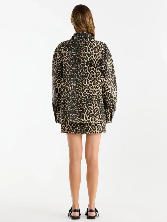 Ena Pelly Suri Overshirt -  Leopard Print