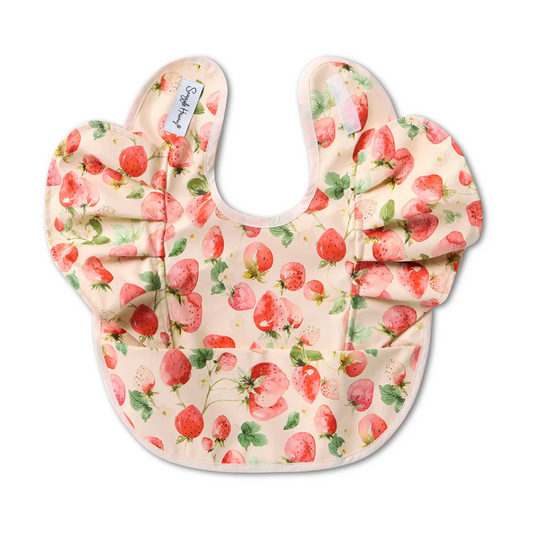 Snuggle Hunny Strawberry Frill Snuggle Bib