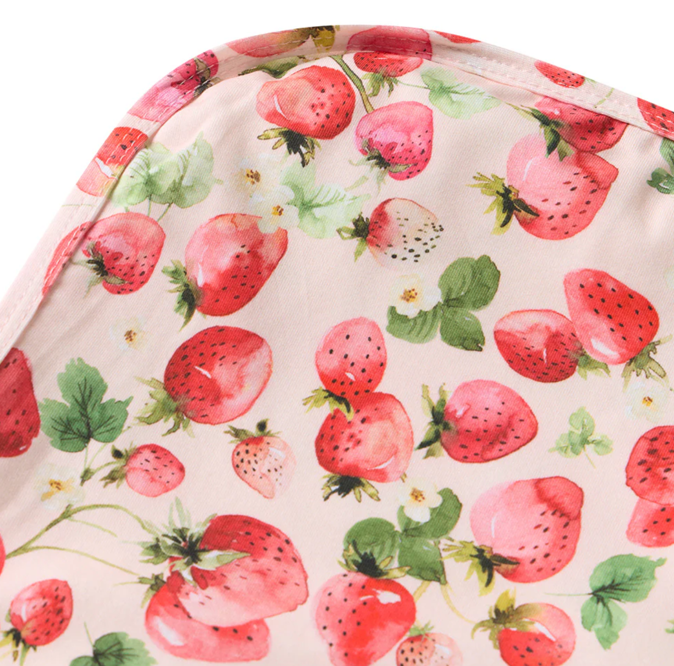 Snuggle Hunny Strawberry Organic Jersey Wrap & Topknot Set