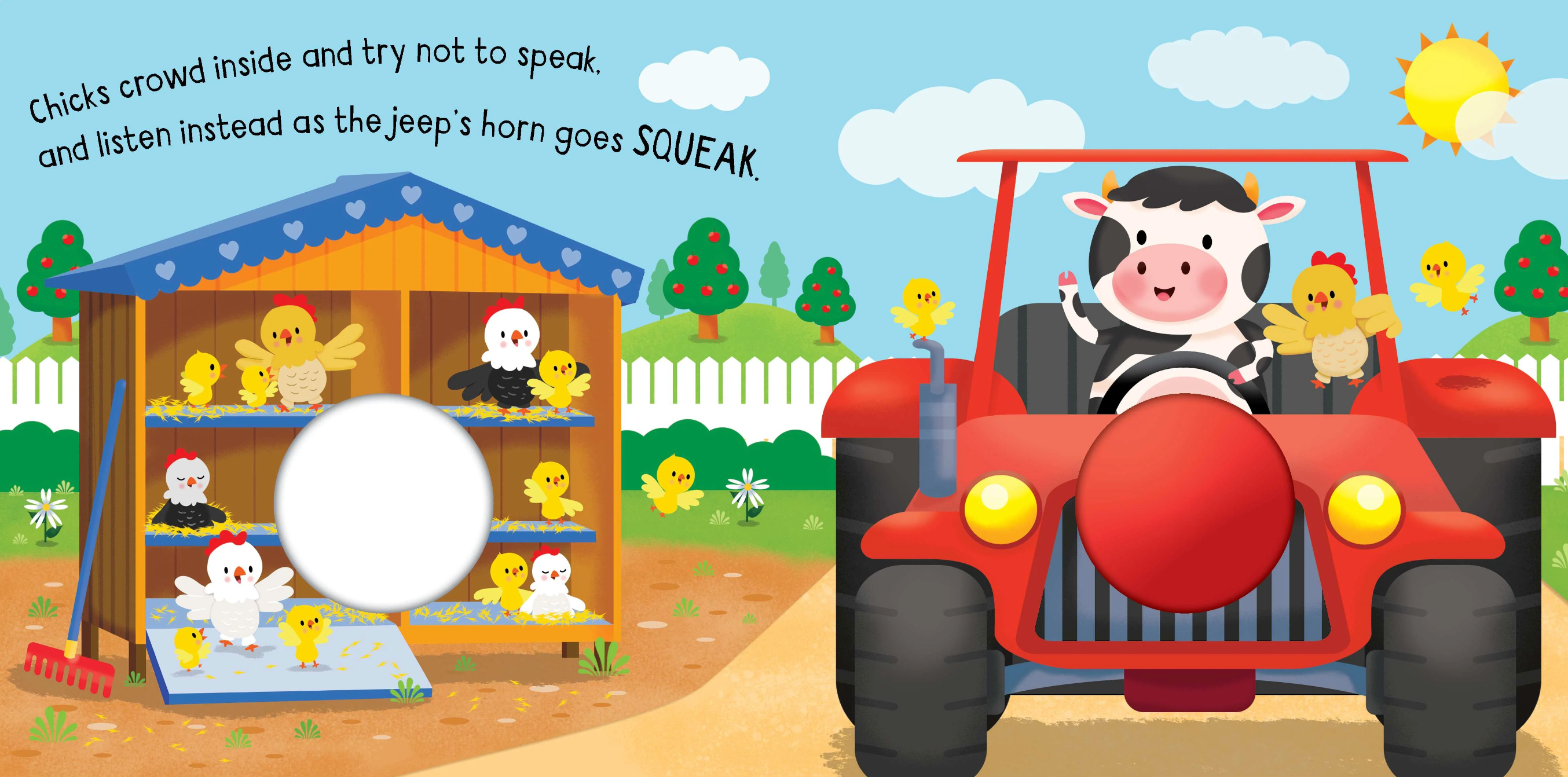 Lake Press Squeak Me! - Board Book - Beep, Beep Farm!