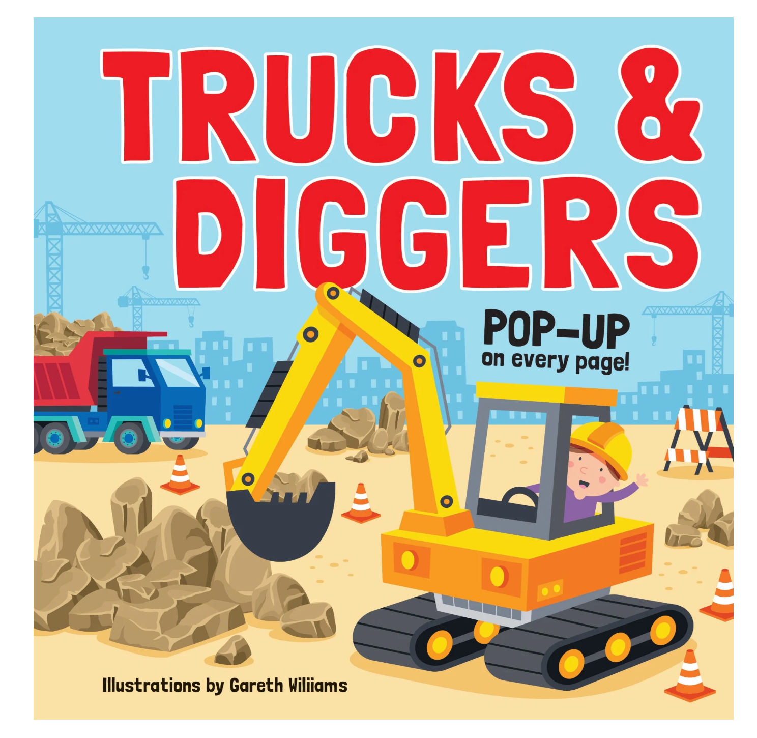 Lake Press Pop-Up Book - Trucks & Diggers
