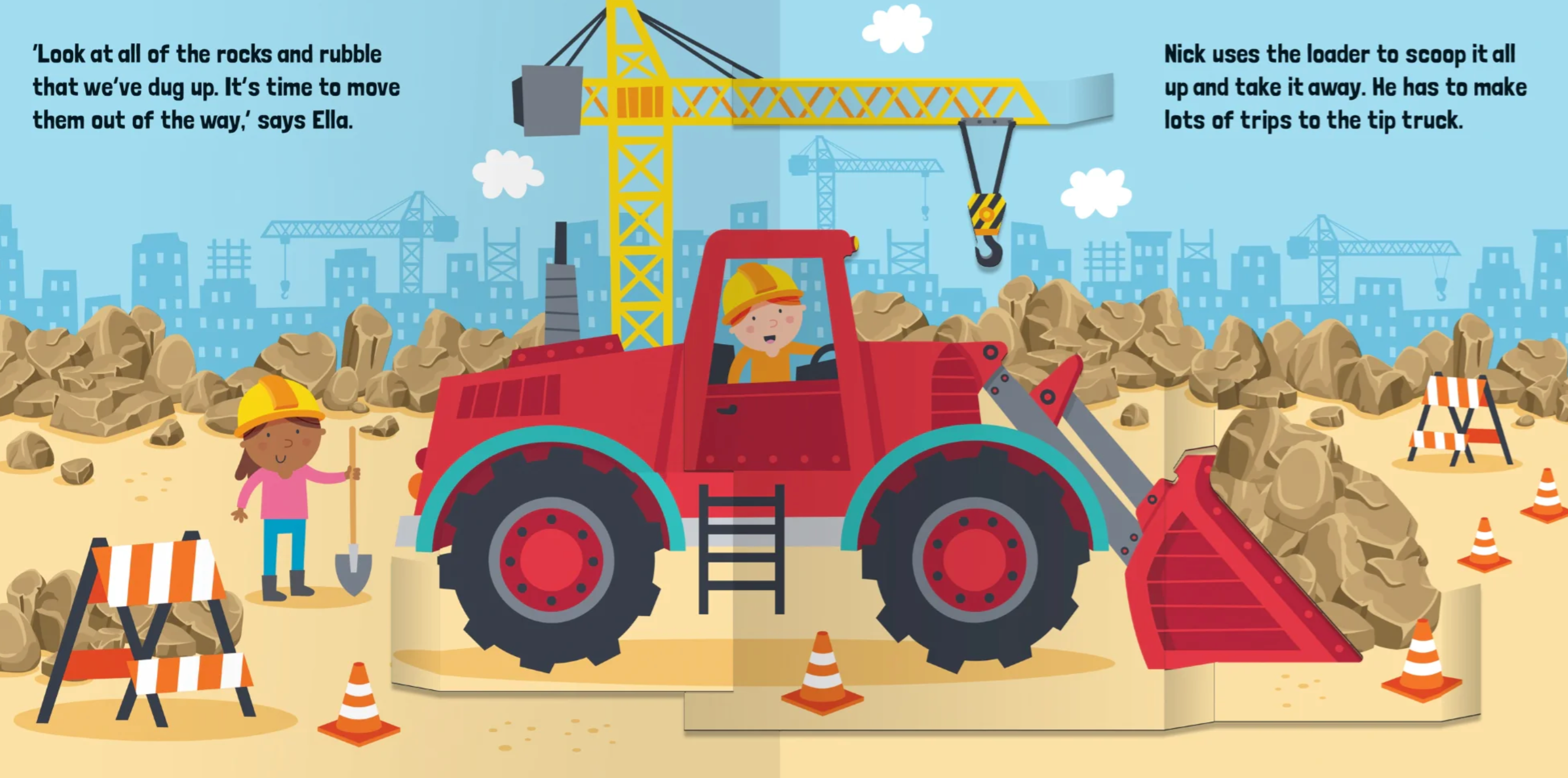 Lake Press Pop-Up Book - Trucks & Diggers