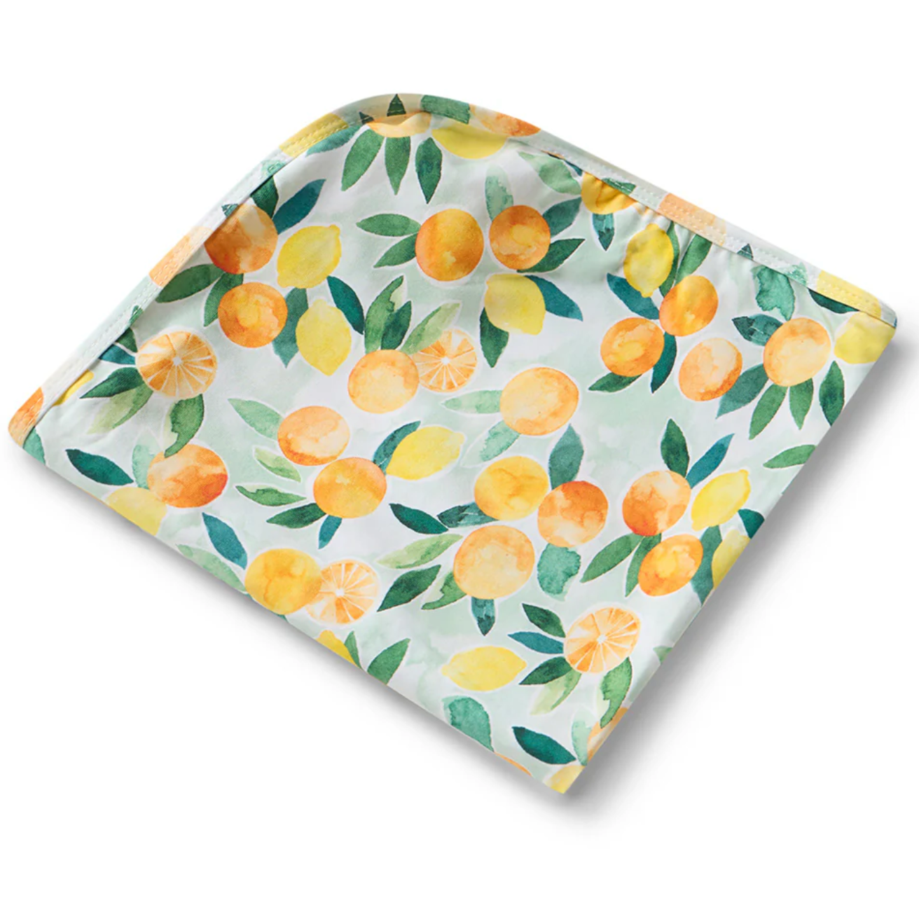 Snuggle Hunny Citrus Squeeze Organic Jersey Wrap & Beanie Set