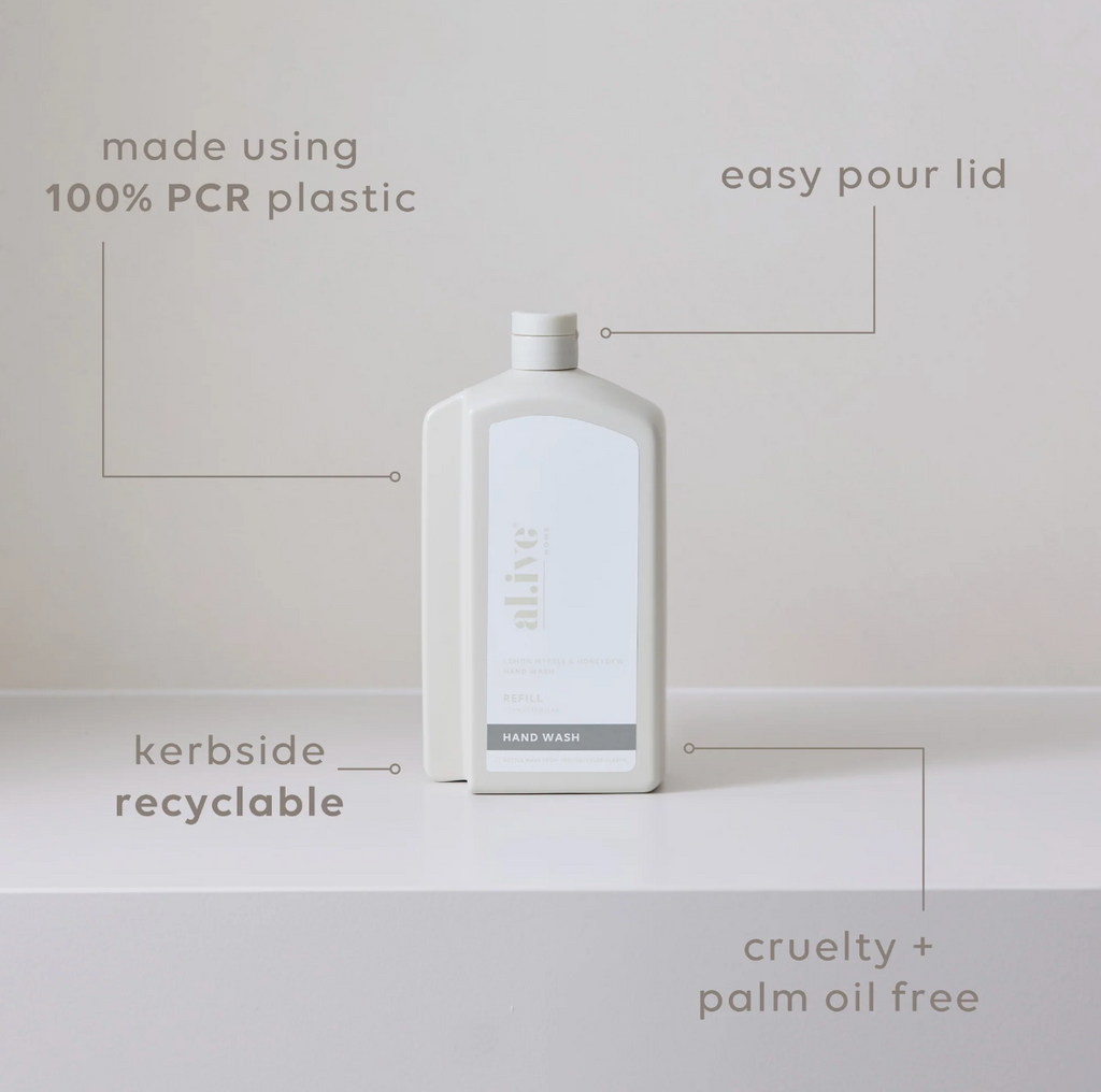 Al.ive Body 1L Hand Wash Refill - Lemon Myrtle & Honeydew