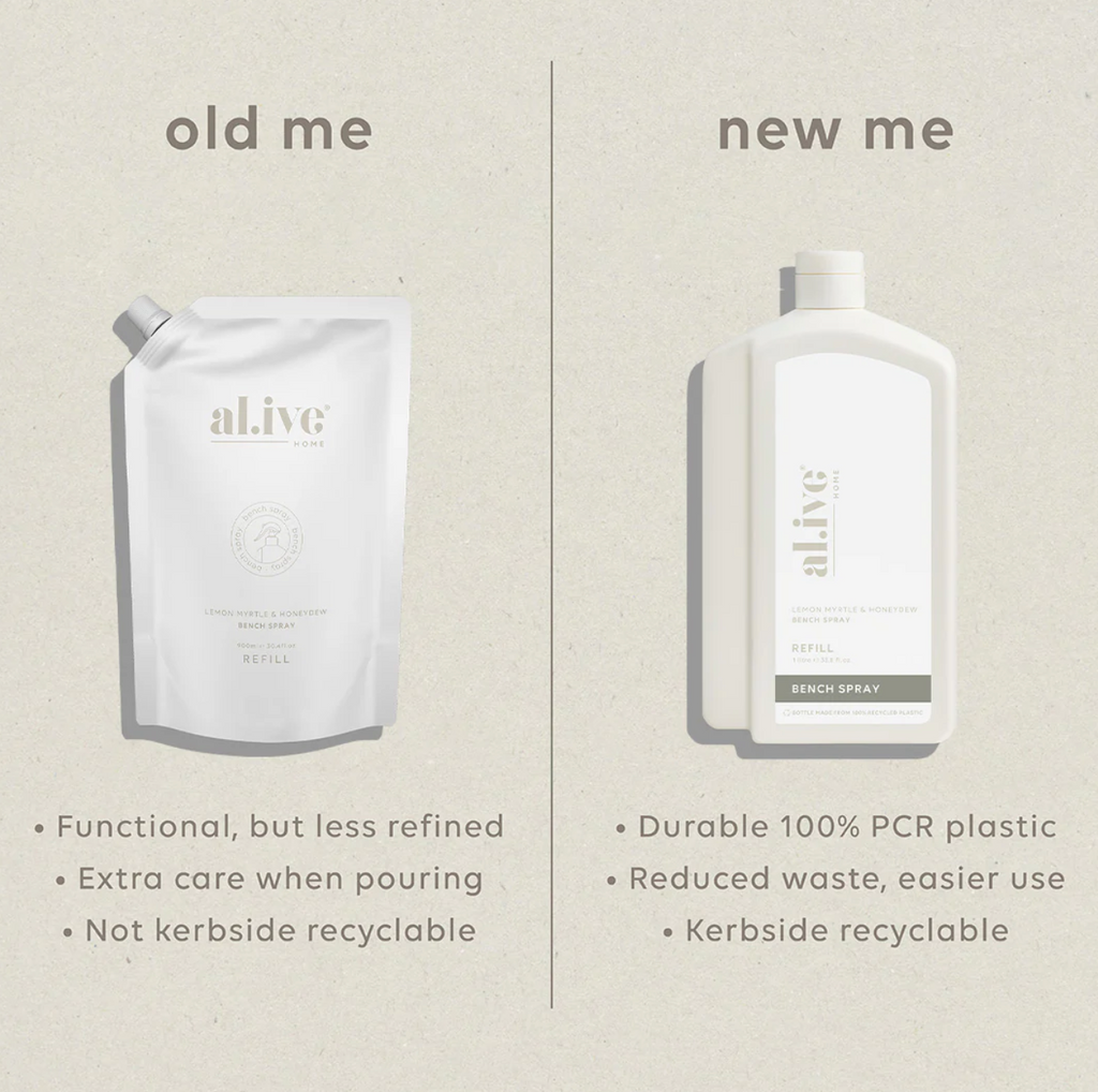 Al.ive Body 1L Bench Spray Refill - Lemon Myrtle & Honeydew