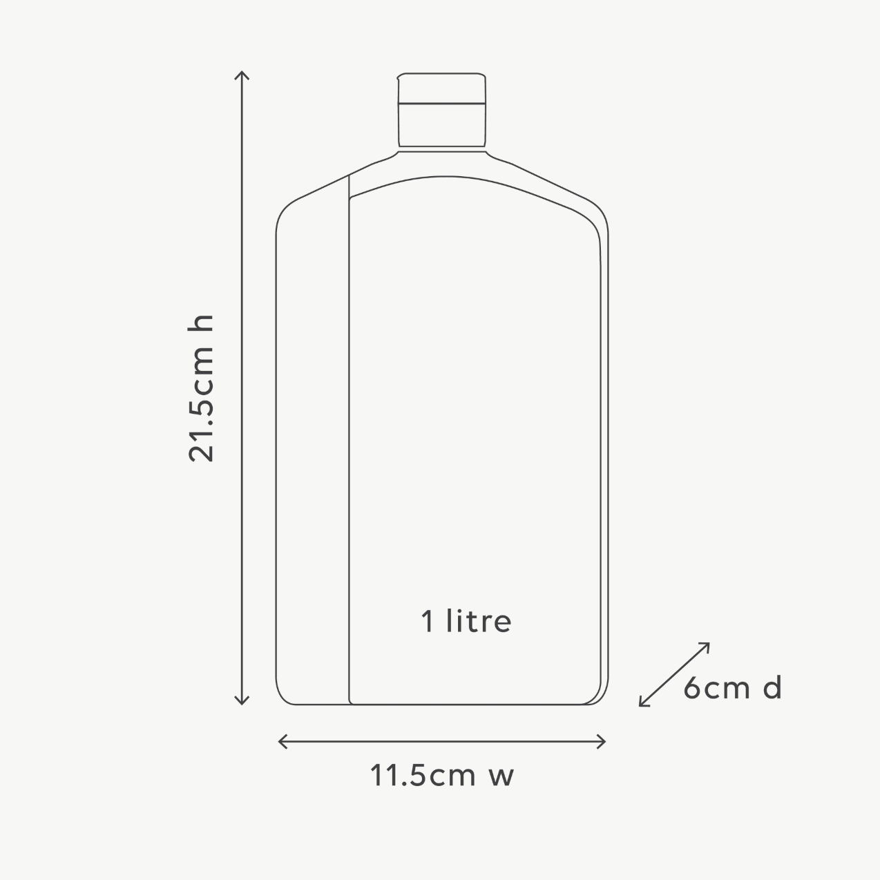 Al.ive Body 1L Dish Wash Refill - Lemon Myrtle & Honeydew