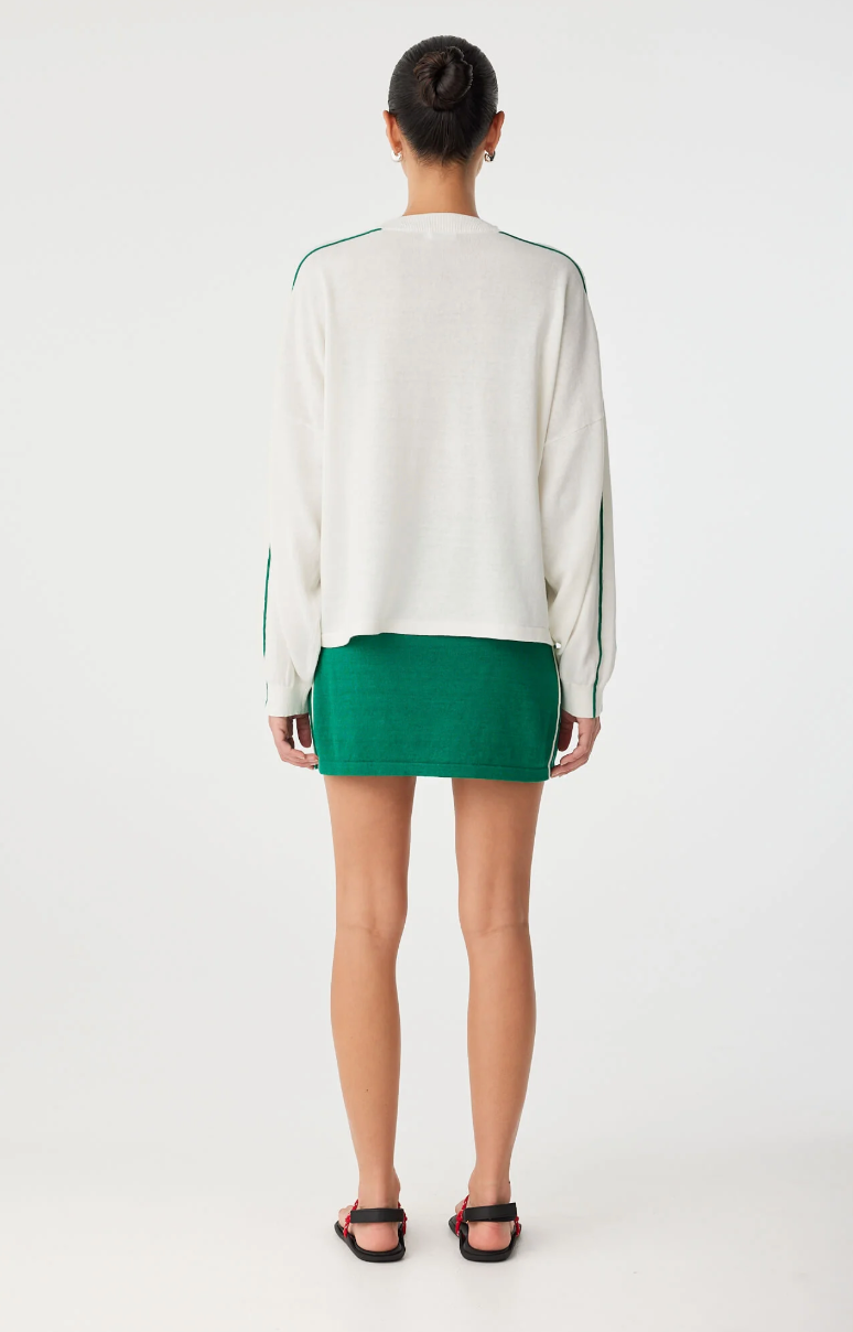 ARCAA Pippa Long Sleeve - Cream & Palm Green