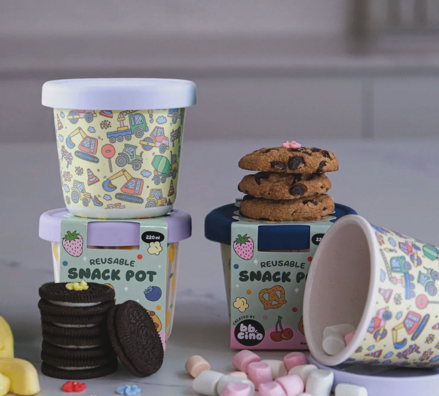 BBcino 220ml Snack Pots
