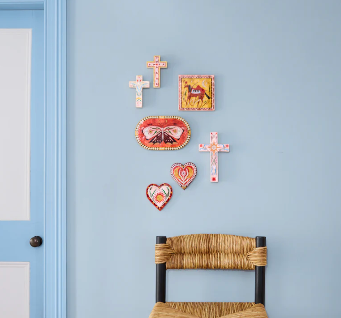 Jones & Co Fable Butterfly Pink Oval