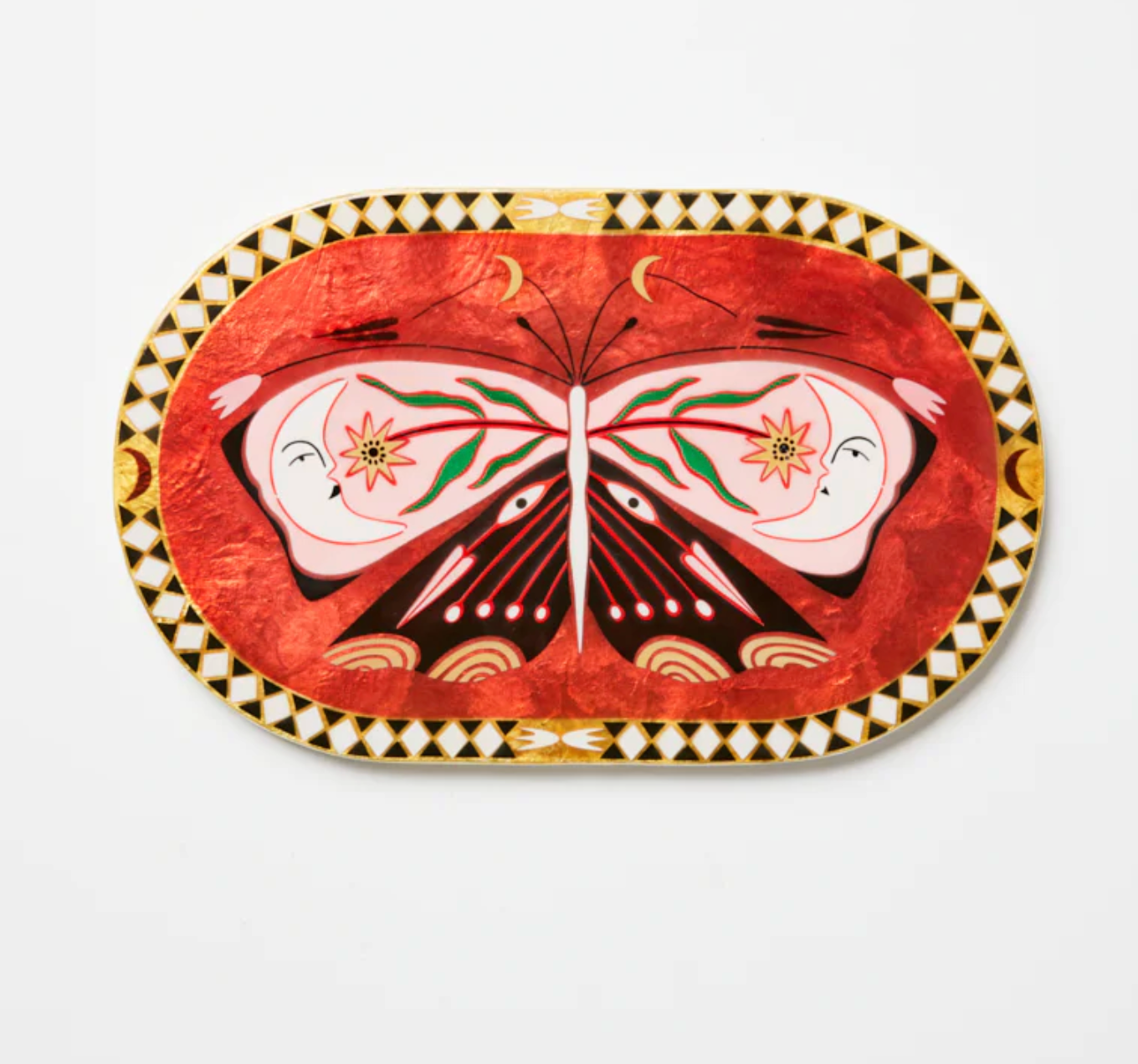 Jones & Co Fable Butterfly Pink Oval