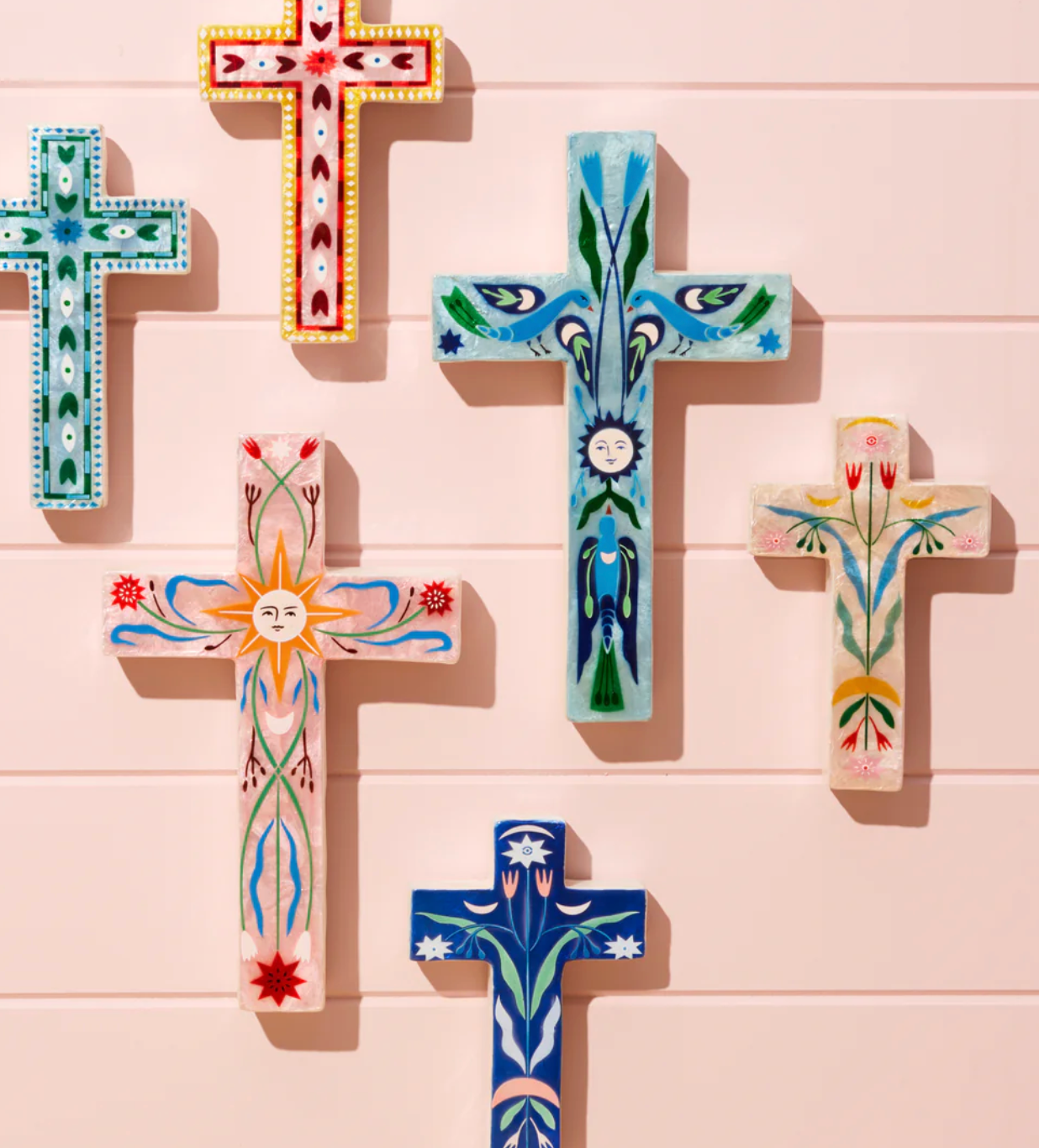 Jones & Co Fable Pink Small Cross