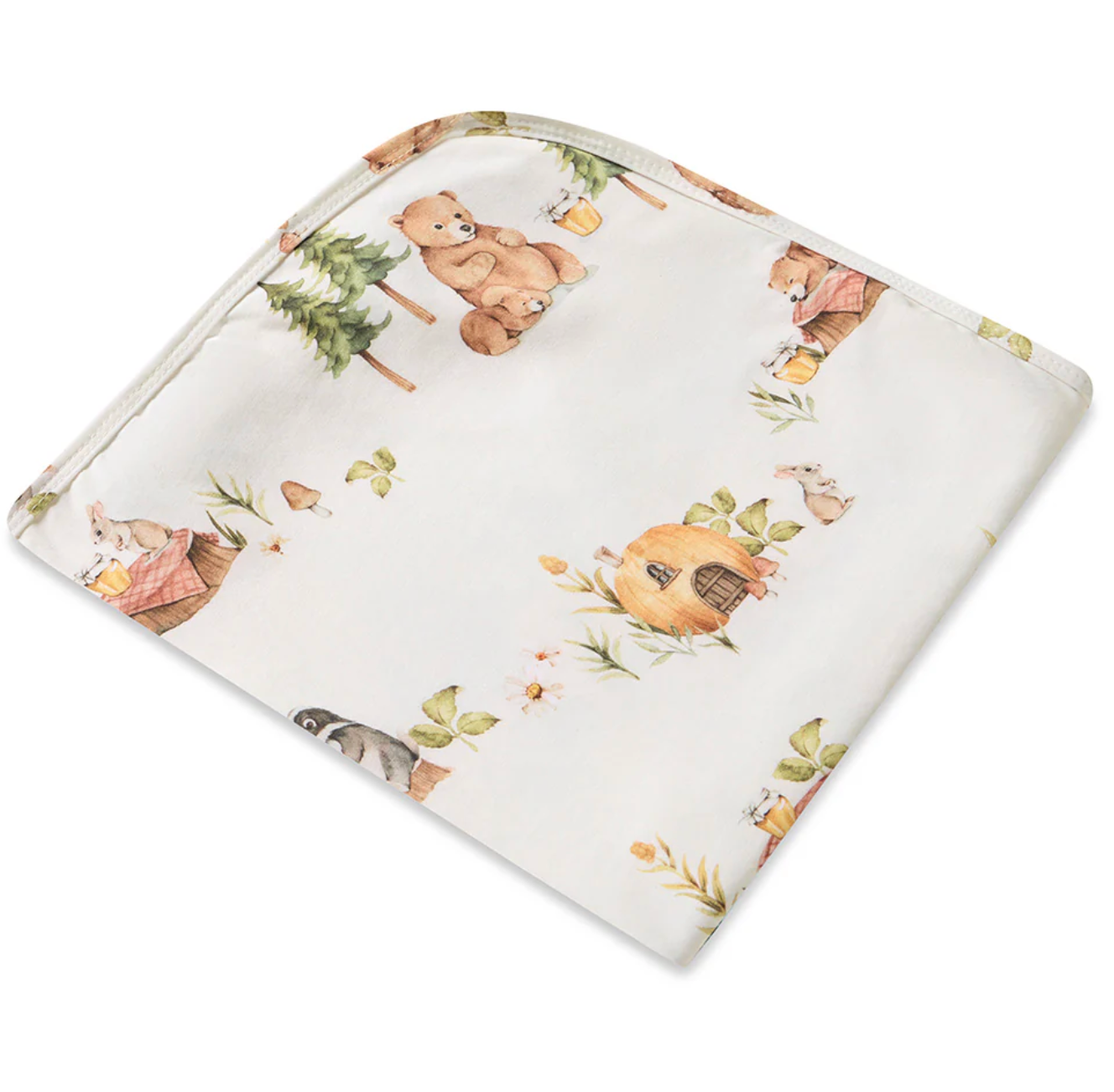 Snuggle Hunny Bears Organic Jersey Wrap & Beanie Set