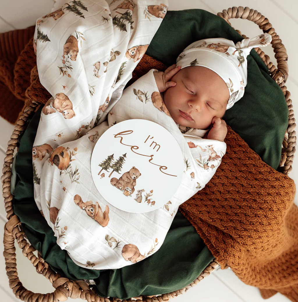 Snuggle Hunny Bears Organic Muslin Wrap