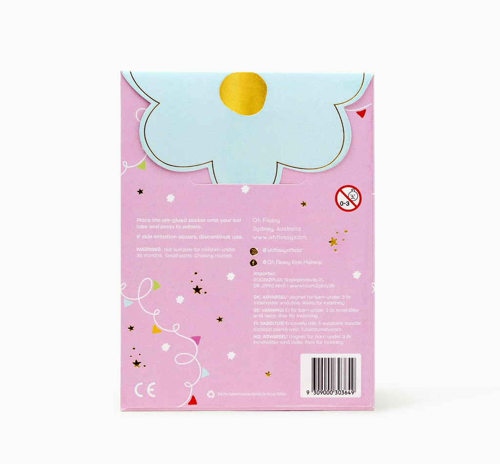 Oh Flossy Kids Stick-On Earrings