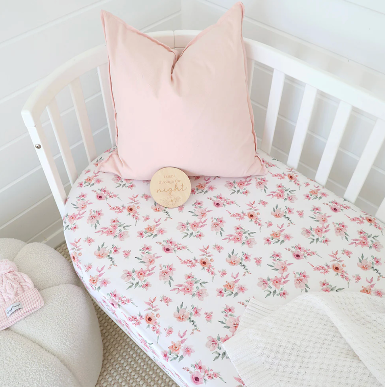 Snuggle Hunny Camille Organic Fitted Cot Sheet