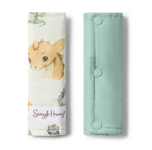 Snuggle Hunny Dragon Universal Reversible Pram Strap Covers