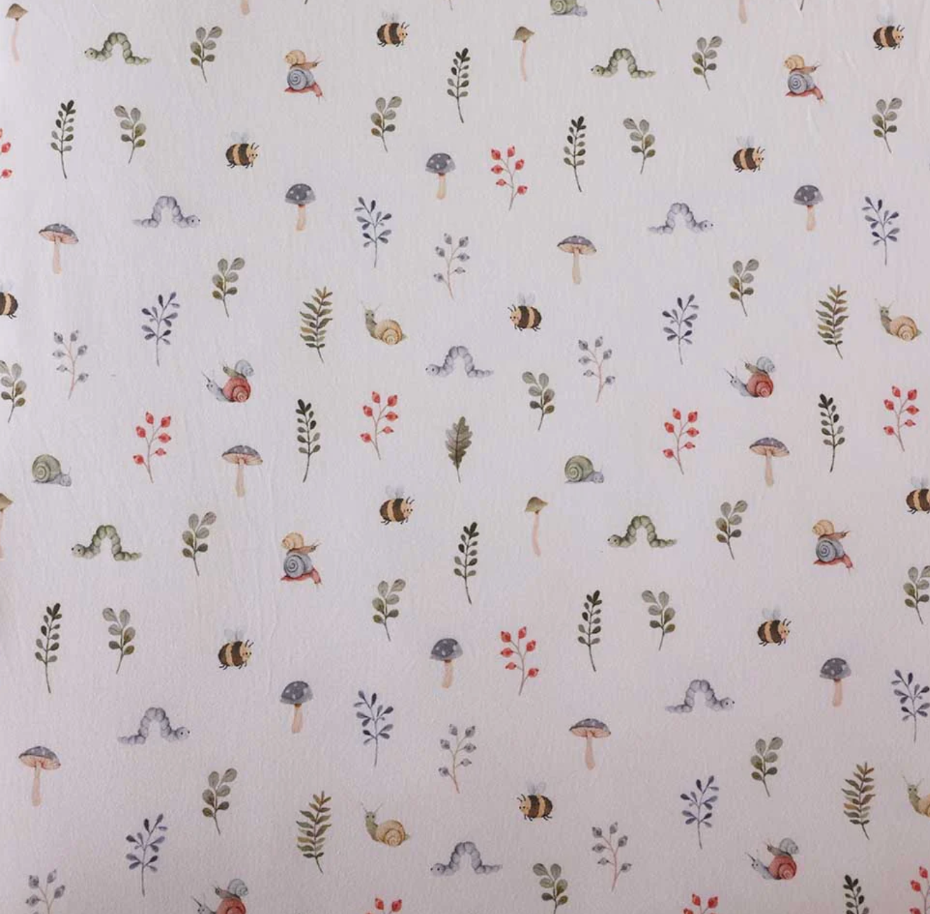 Snuggle Hunny Garden Friends Organic Fitted Cot Sheet