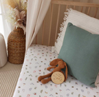 Snuggle Hunny Garden Friends Organic Fitted Cot Sheet