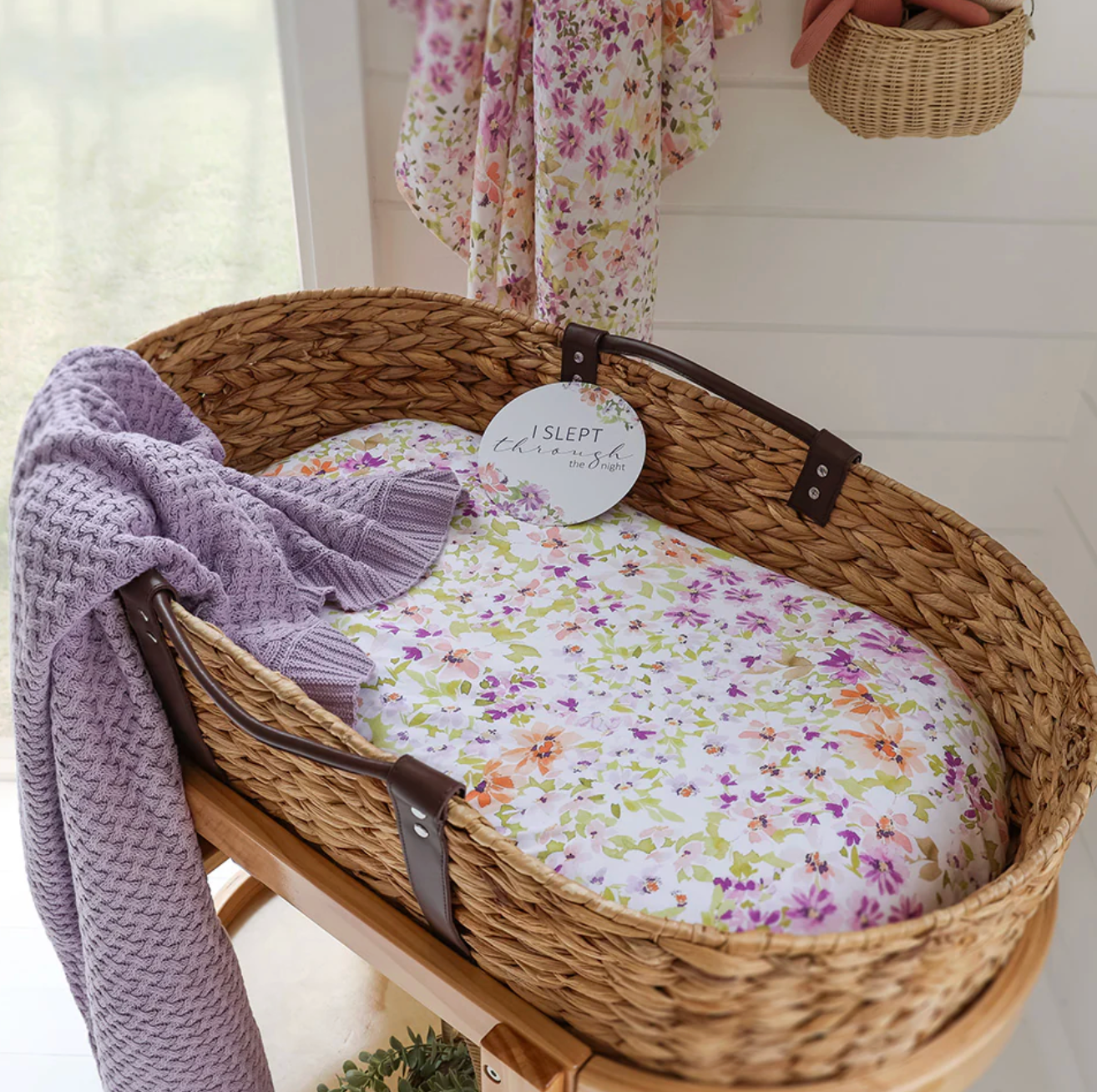 Snuggle Hunny Isla Organic Bassinet Sheet / Change Pad Cover