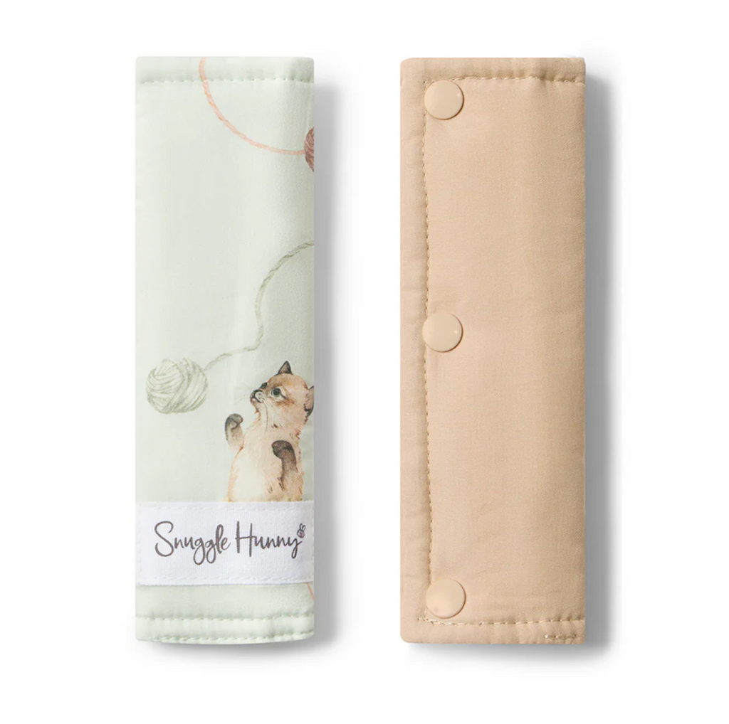 Snuggle Hunny Kittens Universal Reversible Pram Strap Covers