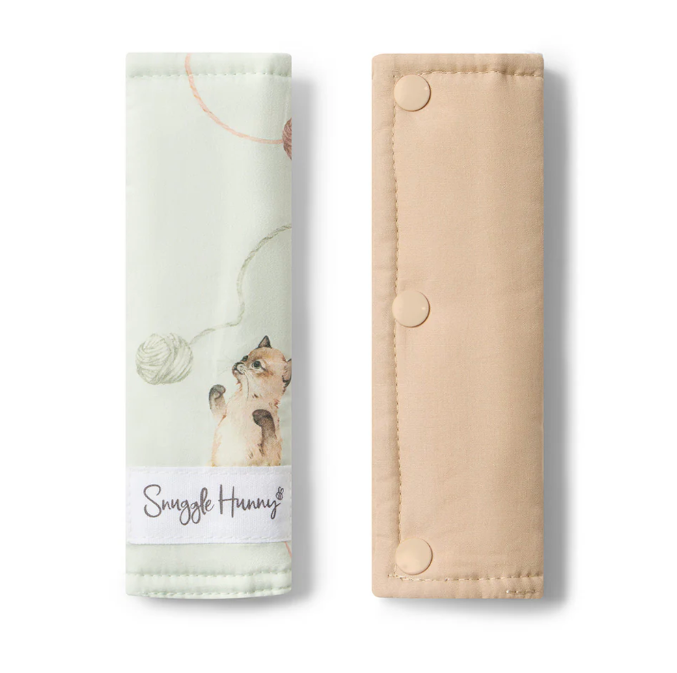 Snuggle Hunny Kittens Universal Reversible Pram Strap Covers