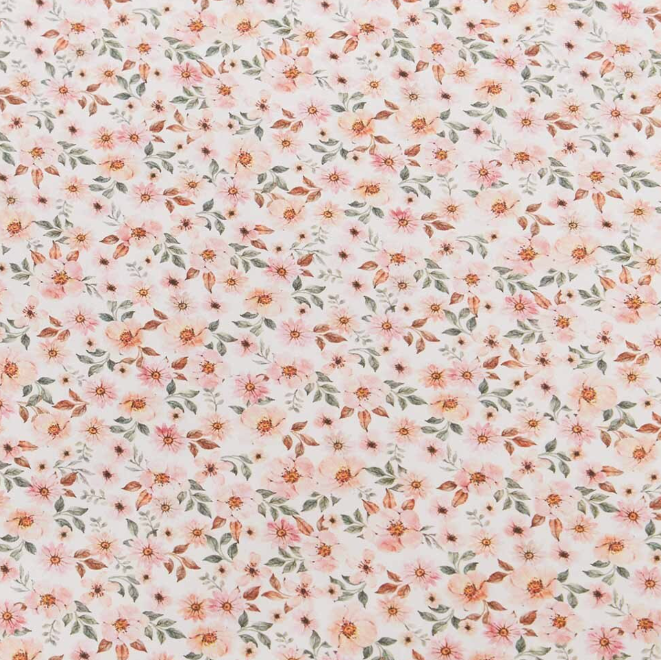 Snuggle Hunny Spring Floral Organic Fitted Cot Sheet
