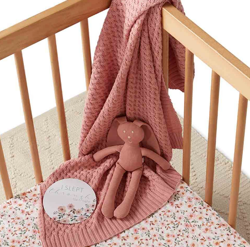 Snuggle Hunny Spring Floral Organic Fitted Cot Sheet