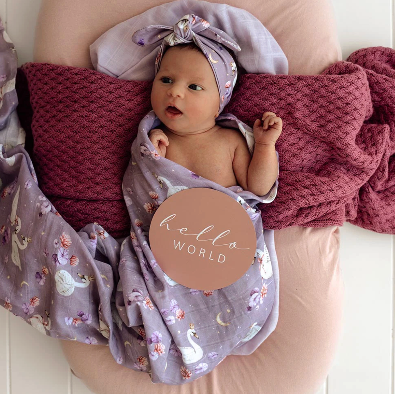 Snuggle Hunny Swan Lake Organic Muslin Wrap