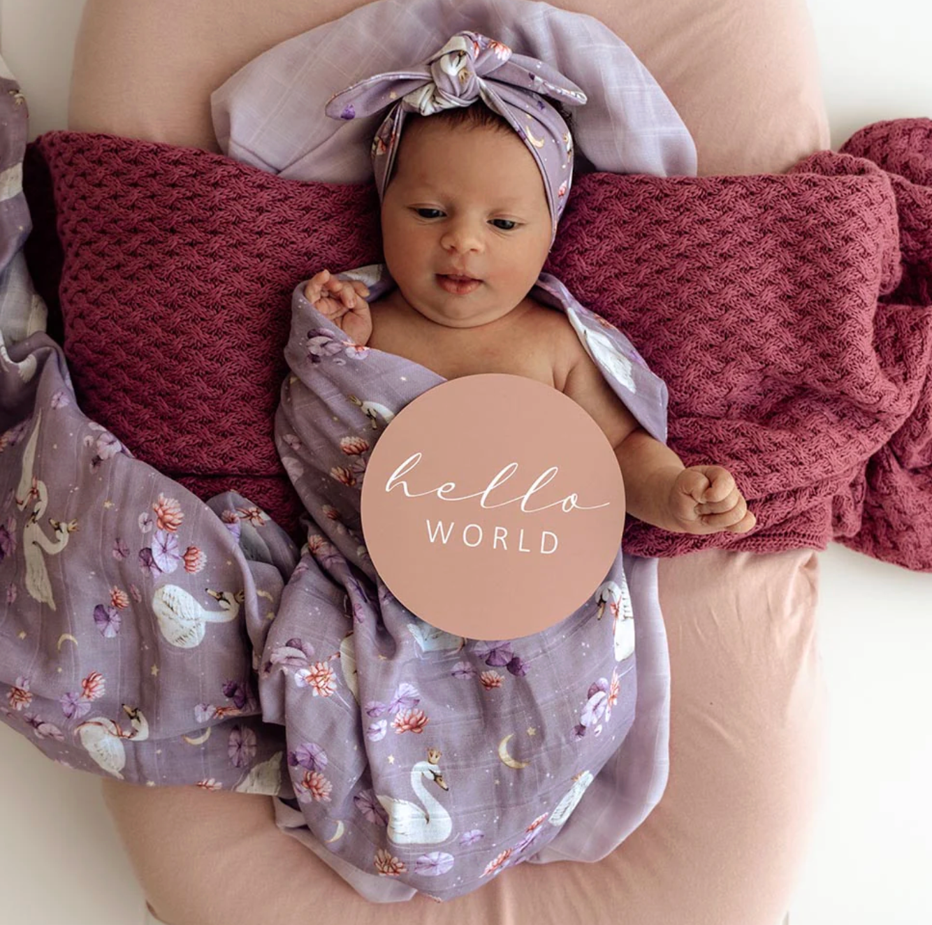 Snuggle Hunny Swan Lake Organic Muslin Wrap