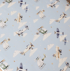 Snuggle Hunny Taking Flight Organic Fitted Cot Sheet