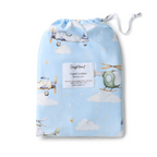 Snuggle Hunny Taking Flight Organic Fitted Cot Sheet