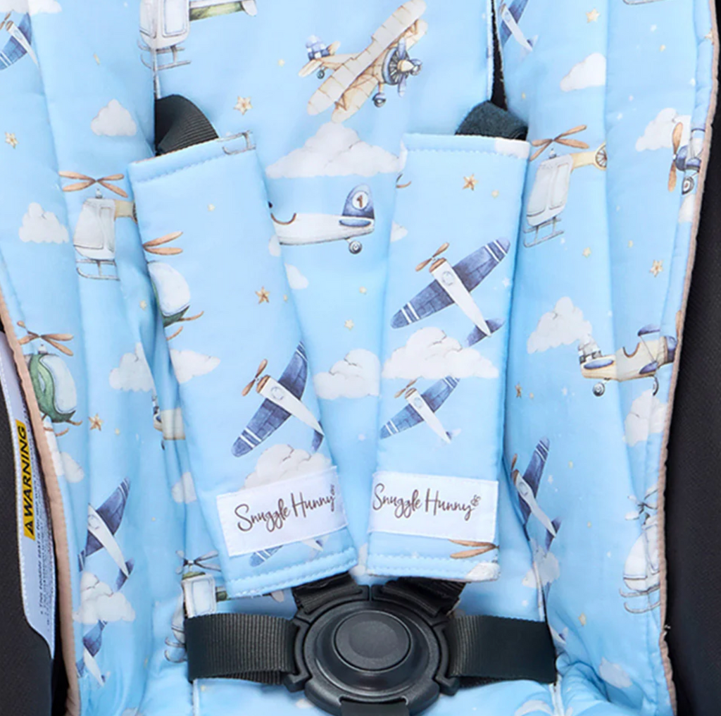 Snuggle Hunny Taking Flight Universal Reversible Pram Strap Covers
