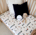 Snuggle Hunny Trains Organic Fitted Cot Sheet