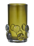 Coast to Coast Sterling Olive Glass Vase