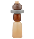 Coast to Coast Luigi Glass Vase Chocolate Multi