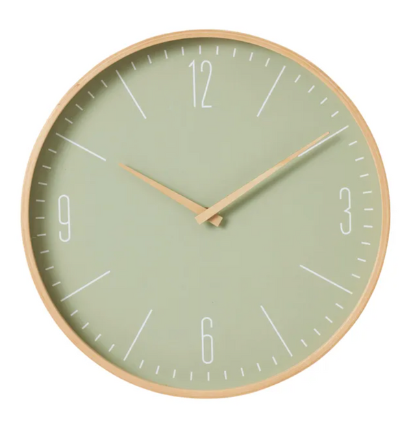Coast to Coast Tempo Wood Clock Aloe/Natural