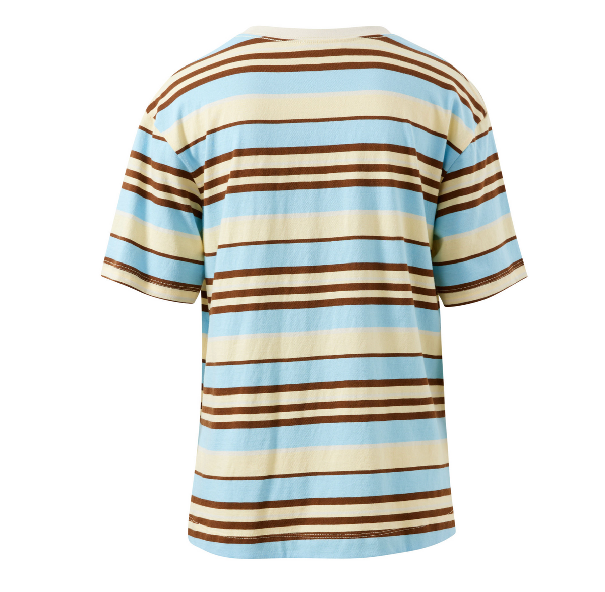 Ceres Life Stevie Slouchy Butter, Toffee & Fresh Blue Stripe Tee