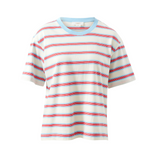 Ceres Life Stevie Slouchy Milk Fresh, Blue & Red Stripe Tee