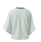 Ceres Life Lucy Relaxed Basil & White Stripe Tee
