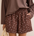 Ceres Life Mila Choc Scattered Spot Shorts