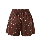 Ceres Life Mila Choc Scattered Spot Shorts
