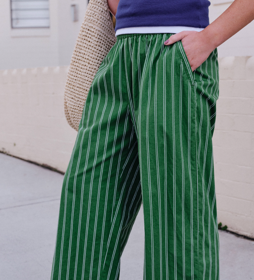 Ceres Life The Lounge Basil Stripe Pants