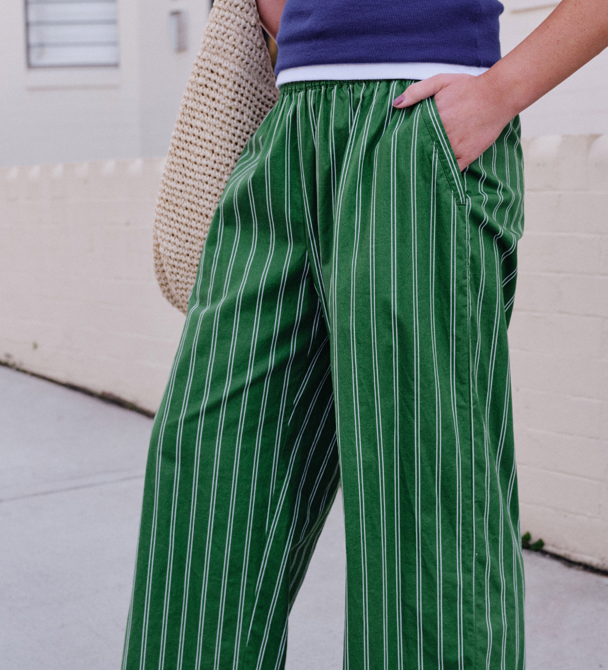 Ceres Life The Lounge Basil Stripe Pants