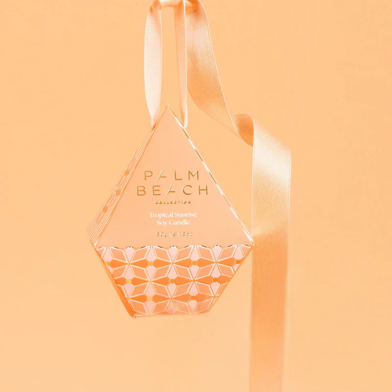 Palm Beach - Tropical Sunrise Hanging Bauble 50g Extra Mini Candle